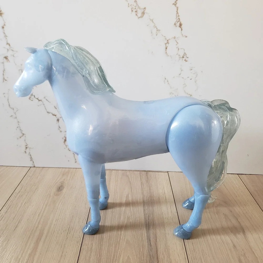 Disney Frozen 2 Nokk Water Spirit Light Up‎ Horse Toy Blue Glitter Jakks Pacific